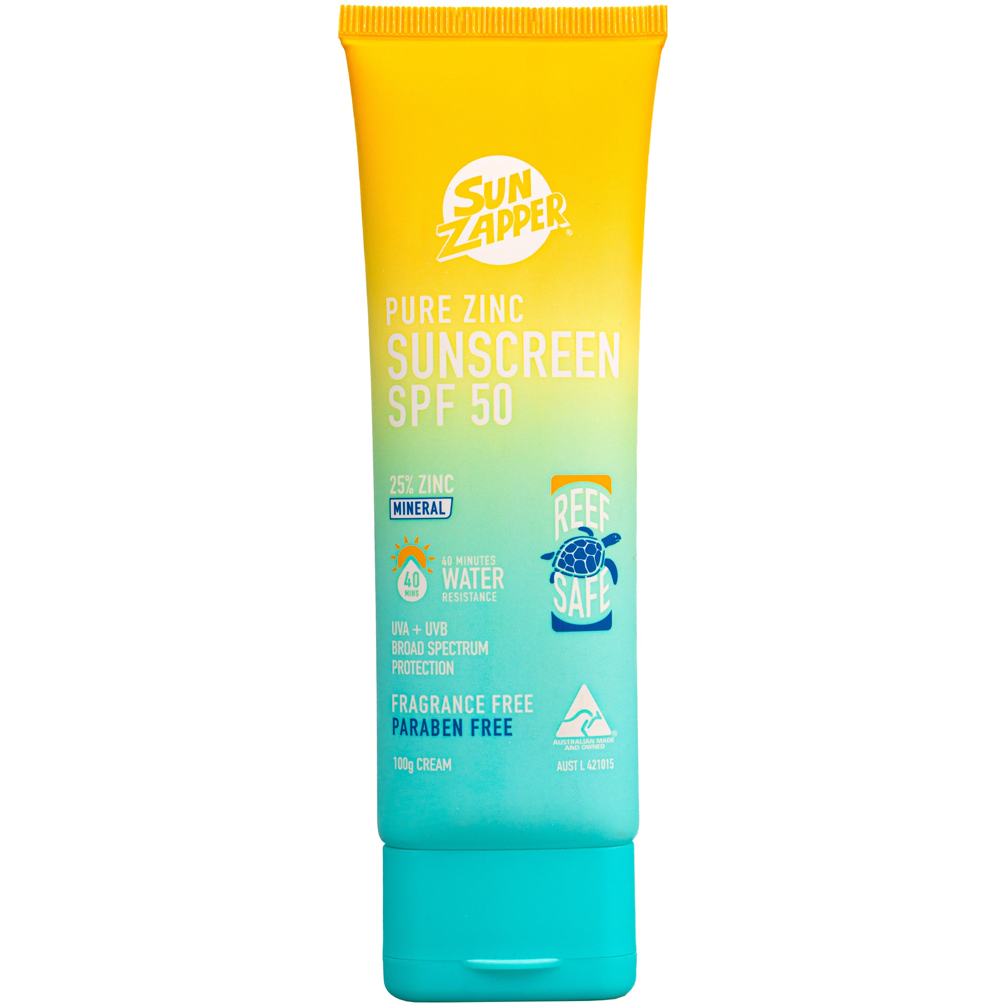 Sun Zapper - Pure Zinc Sunscreen Lotion 100mL SPF 50+ 25