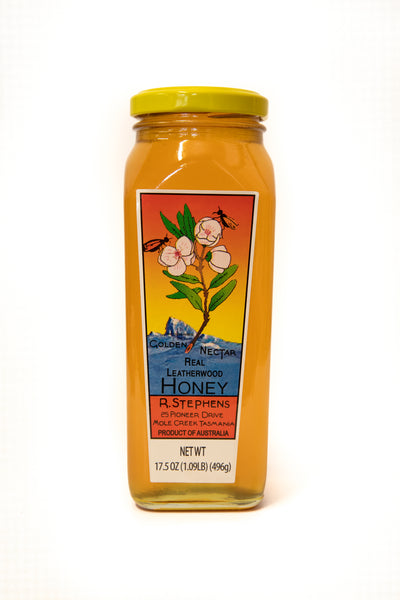 R. Stephens Golden Nectar Leatherwood Honey 500g