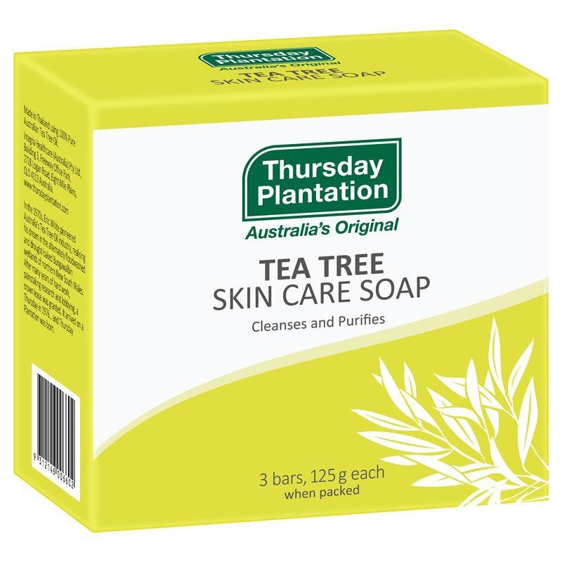 Thursday Plantation Tea Tree Soap — 4 oz - 3pack