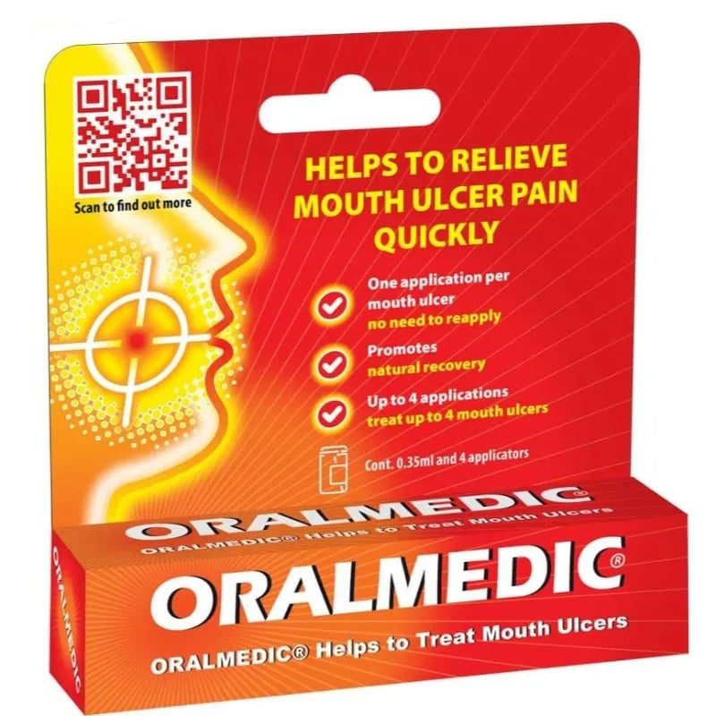 Oralmedic Mouth Ulcer & Canker Sore Treatment — 4 Applicators