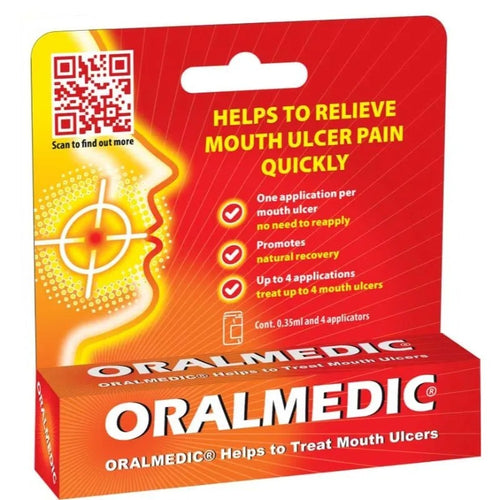 Oralmedic Mouth Ulcer & Canker Sore Treatment — 4 Applicators