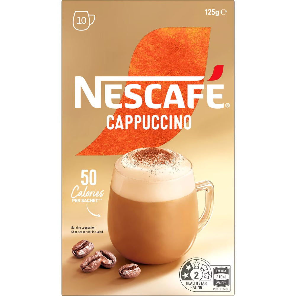 Nescafé Cappuccino Sachets — 10 Pack