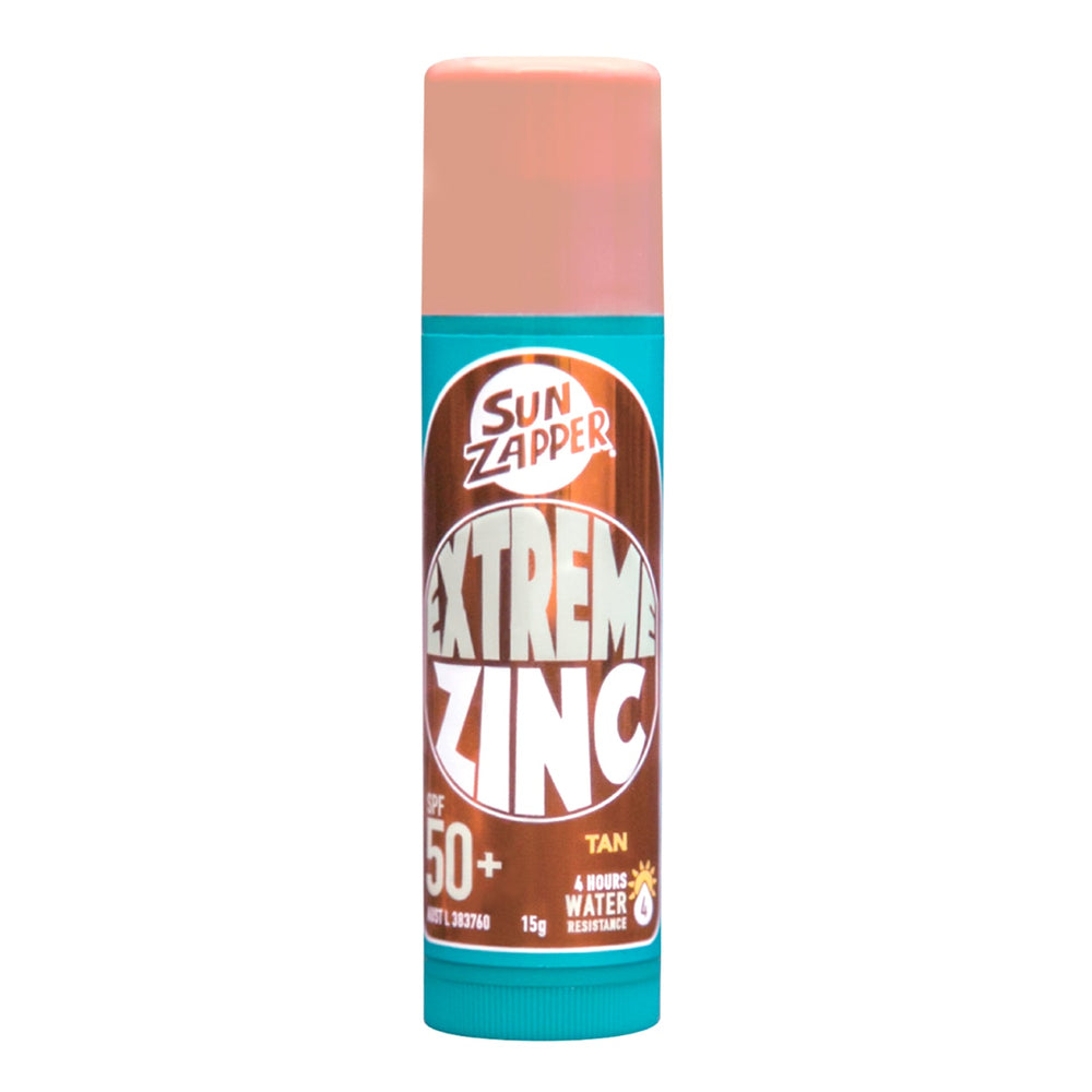 Sun Zapper Extreme Zinc Sunscreen Stick SPF 50+ – 15g, 11 Colors, Performance Grade