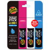 Sun Zapper Zinc Stick 3-Pack SPF 50+ – Pink, White & Blue