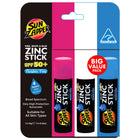 Sun Zapper Zinc Stick 3-Pack SPF 50+ – Pink, White & Blue thumbnail 1