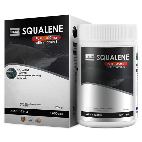 Costar Squalene 1000mg — Shark Liver Oil, 120 Capsules