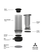 Delter Coffee Press — Smoked Grey (with Metal Filter) thumbnail 3