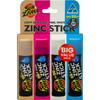 Sun Zapper Zinc Stick Beach 4-Pack SPF 50+ — Light Skin Tone, Pink, White & Blue