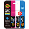 Sun Zapper Zinc Oxide Sunscreen Sticks - Pink, White & Blue - SPF 50+