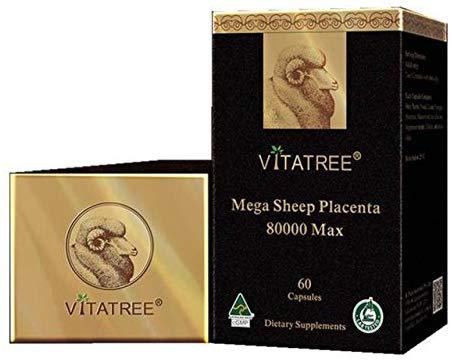 VitaTree Mega Sheep Placenta 80000 Max 60 Capsules.