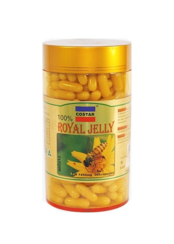 100% Royal Jelly 1450mg by Costar - 365 Capsules - Australian Made.